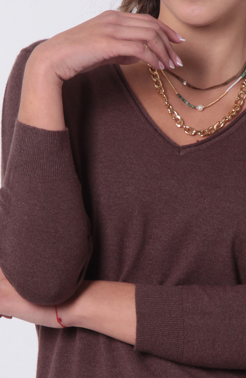 Sweater Manga 3/4 Escote V hover