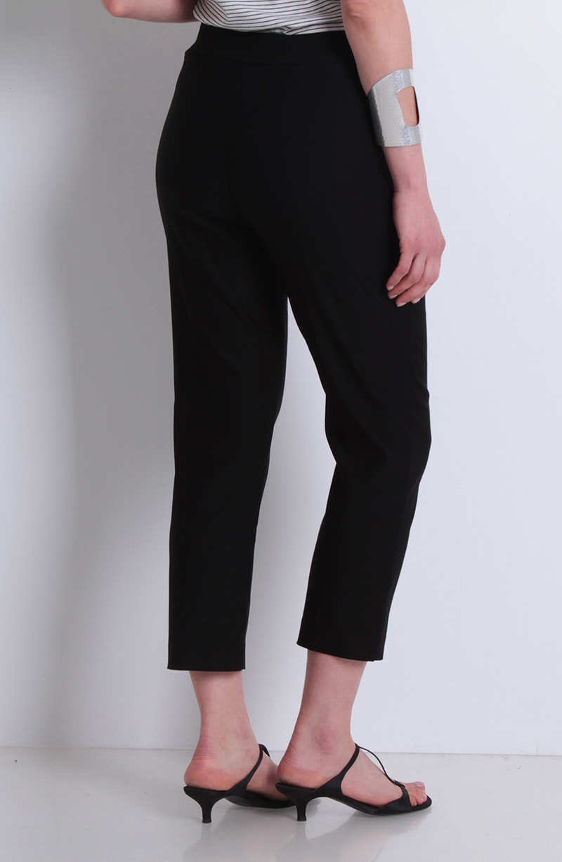 Pantalon Crop Tiro Alto Pretina Media Elasticada hover
