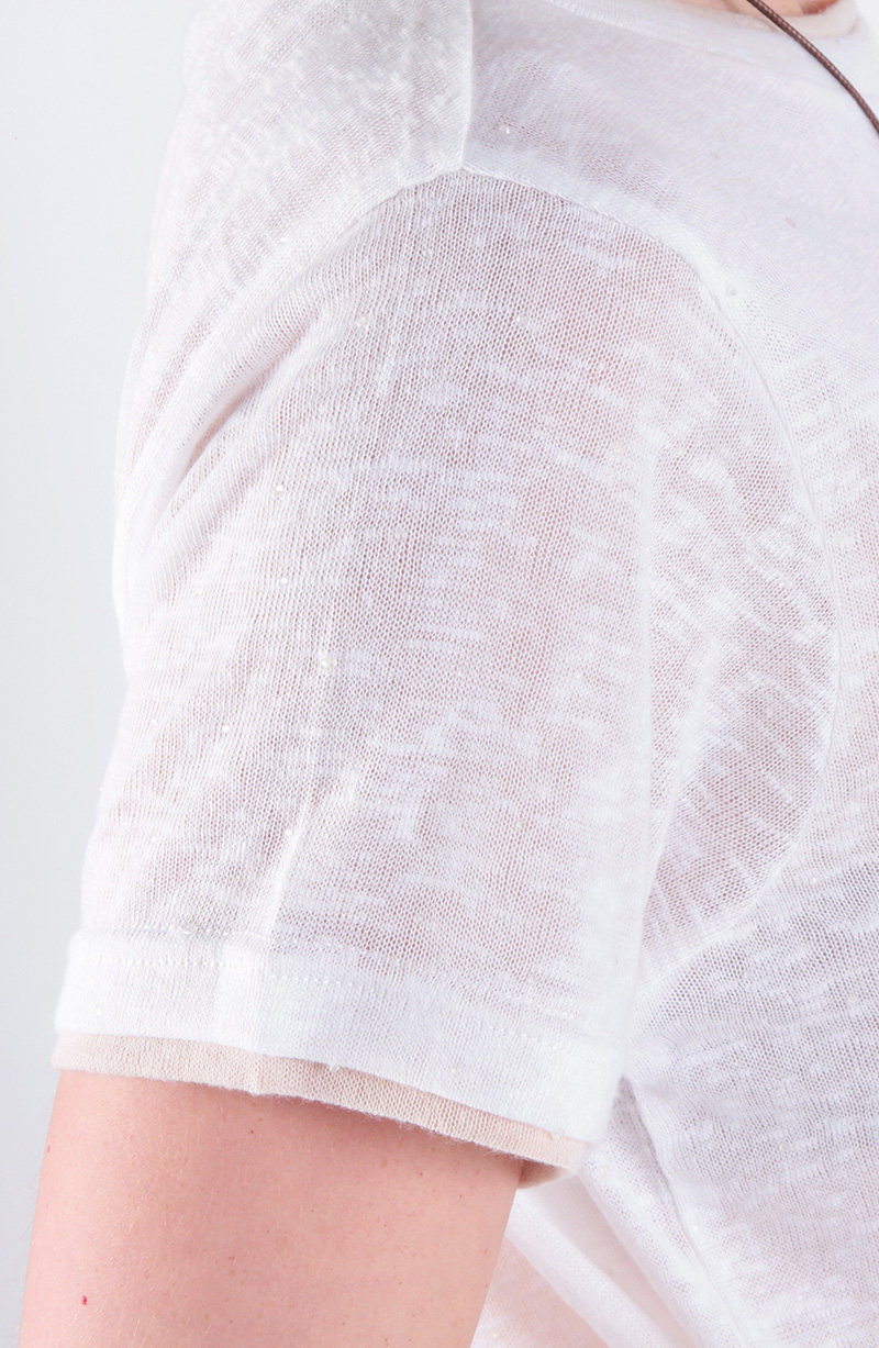 Polera Manga Corta Escote Redondo hover