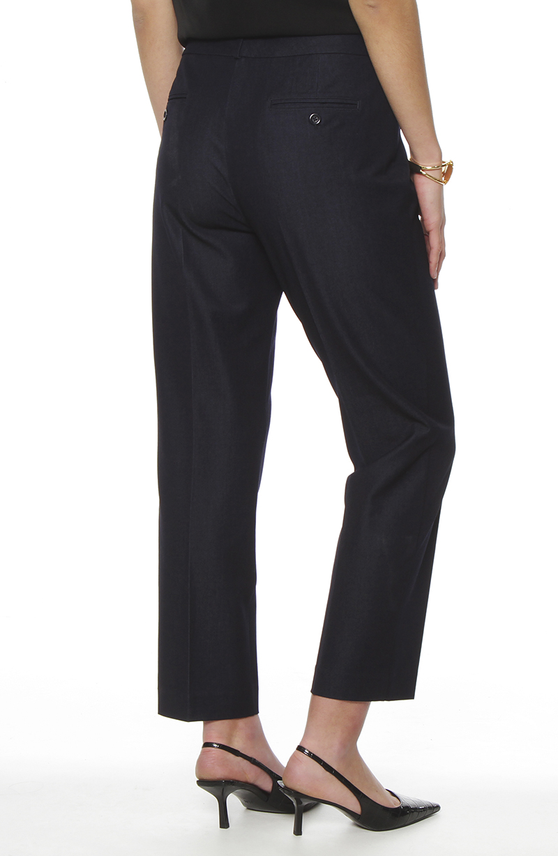 Pantalon Slim Tiro Alto Pretina Basica hover
