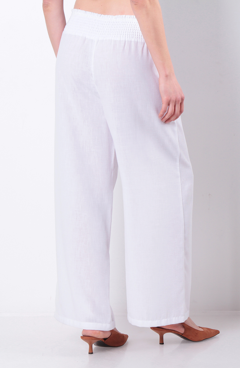 Pantalon Wide Leg Tiro Alto Pretina Elasticada hover