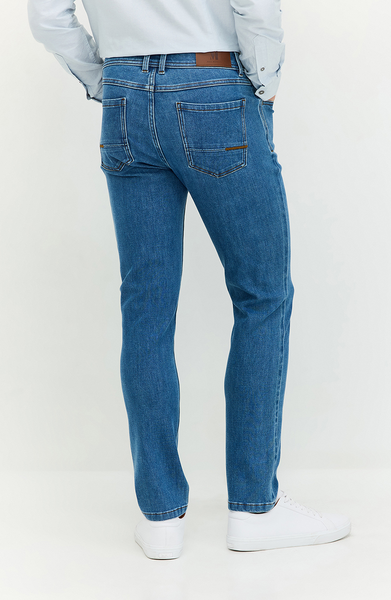 Jeans Hombre Slim Tiro Alto Pretina Basica 1 Boton hover
