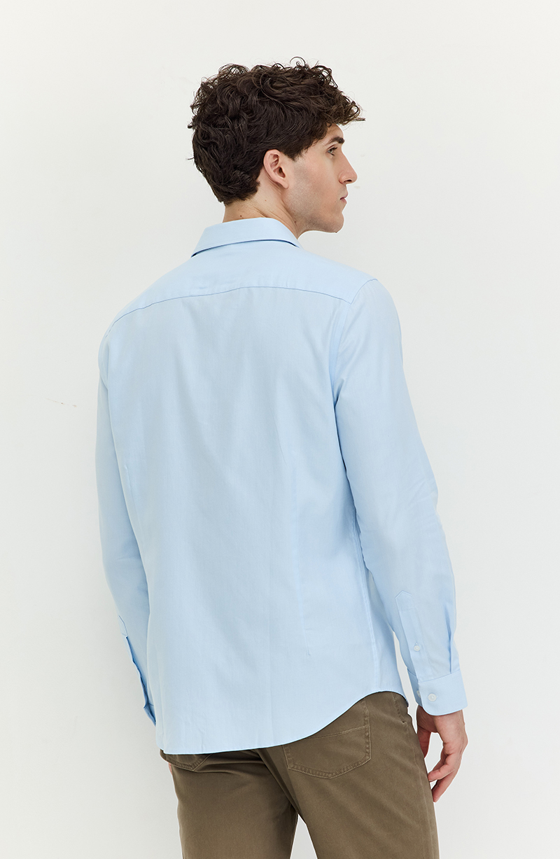 Camisa Hombre Manga Larga Abotonada En Delantero hover