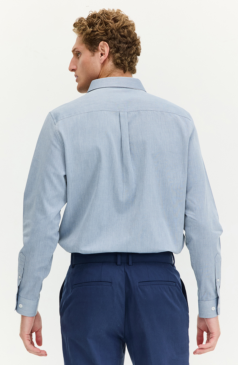 Camisa Hombre Manga Larga Abotonada En Delantero hover