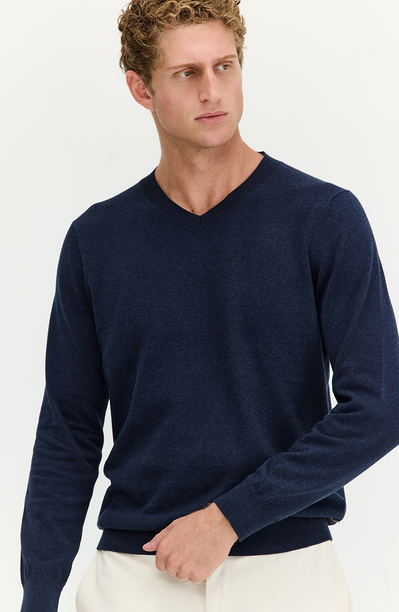 Sweater Hombre Manga Larga Escote V hover