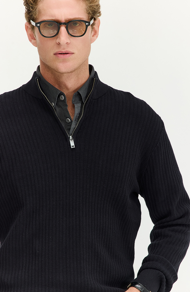Sweater Hombre Manga Larga Cuello Alto Con Cierre hover
