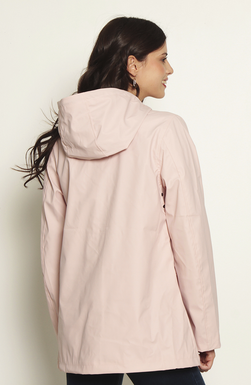 Chaqueta Impermeable Con Capucha Y Bolsillos hover