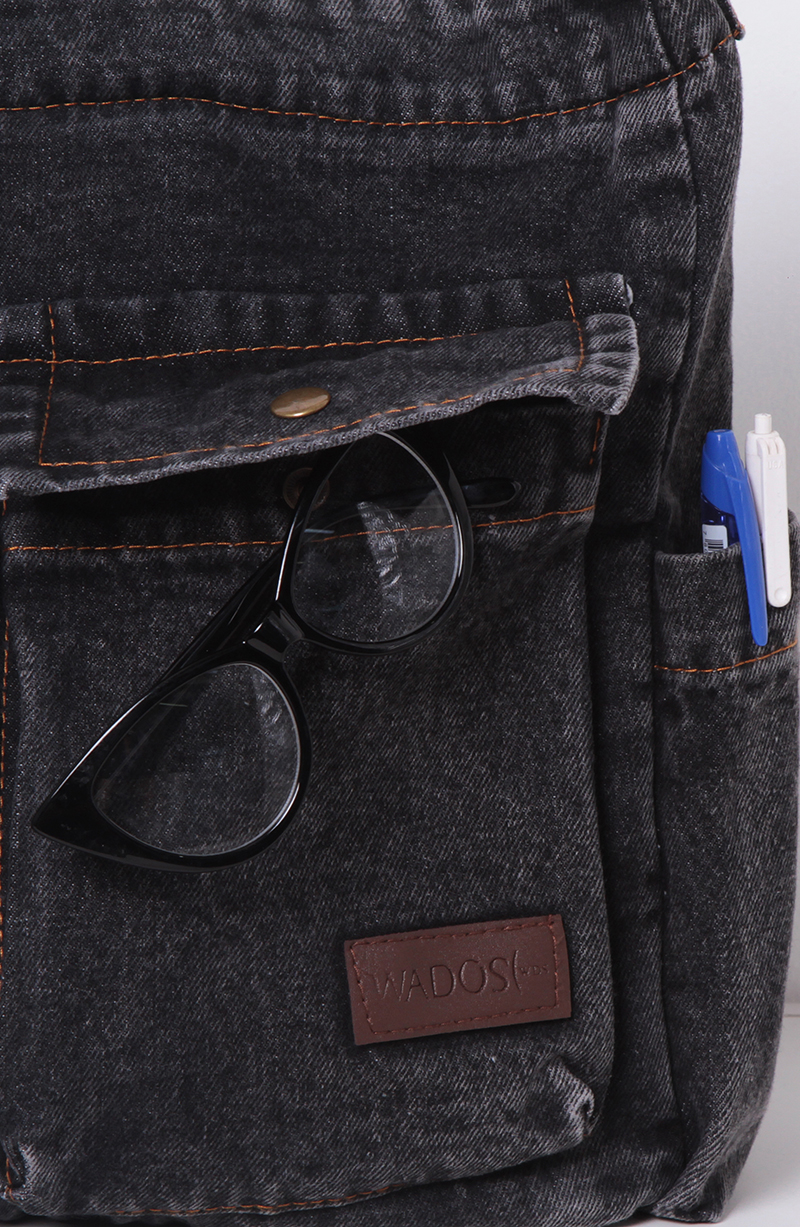 Bolso Denim Con Bolsillos hover