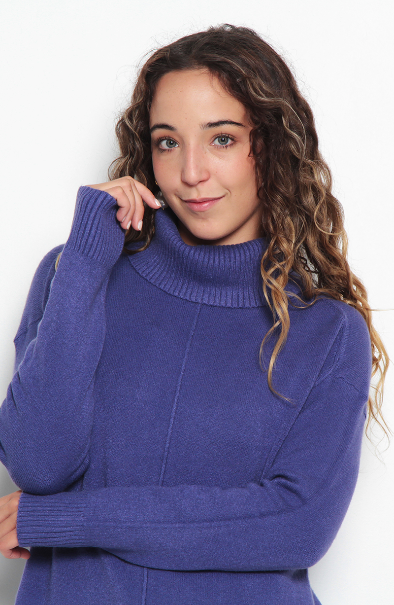 Sweater Manga Larga Cuello Alto hover