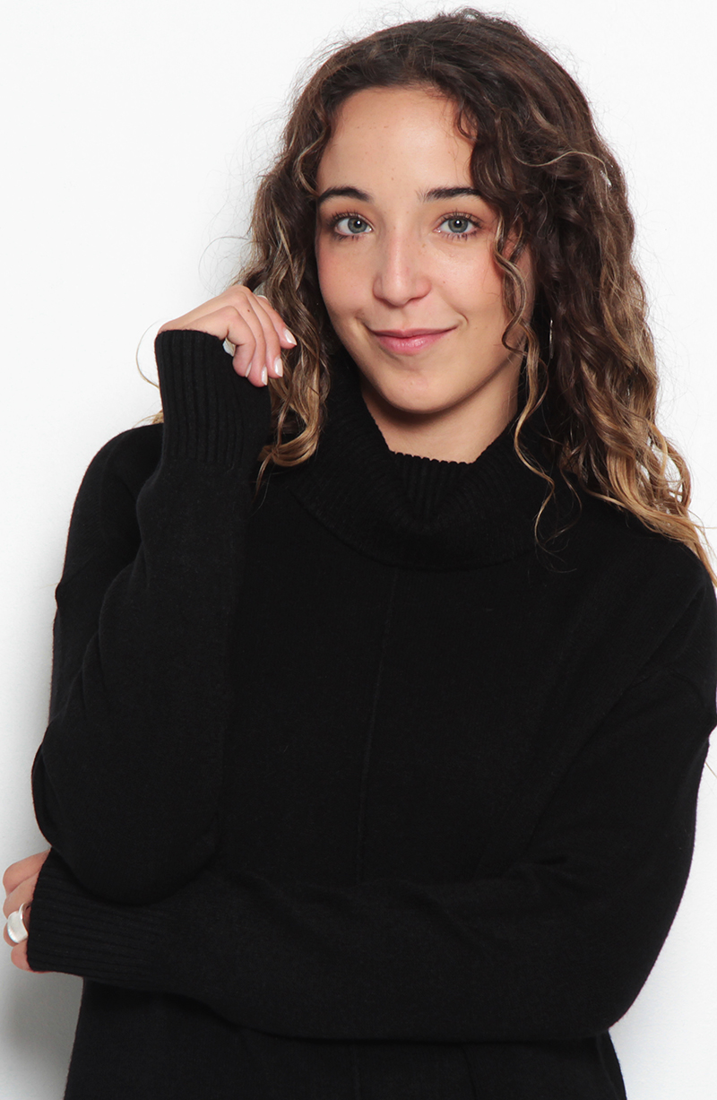Sweater Manga Larga Cuello Alto hover