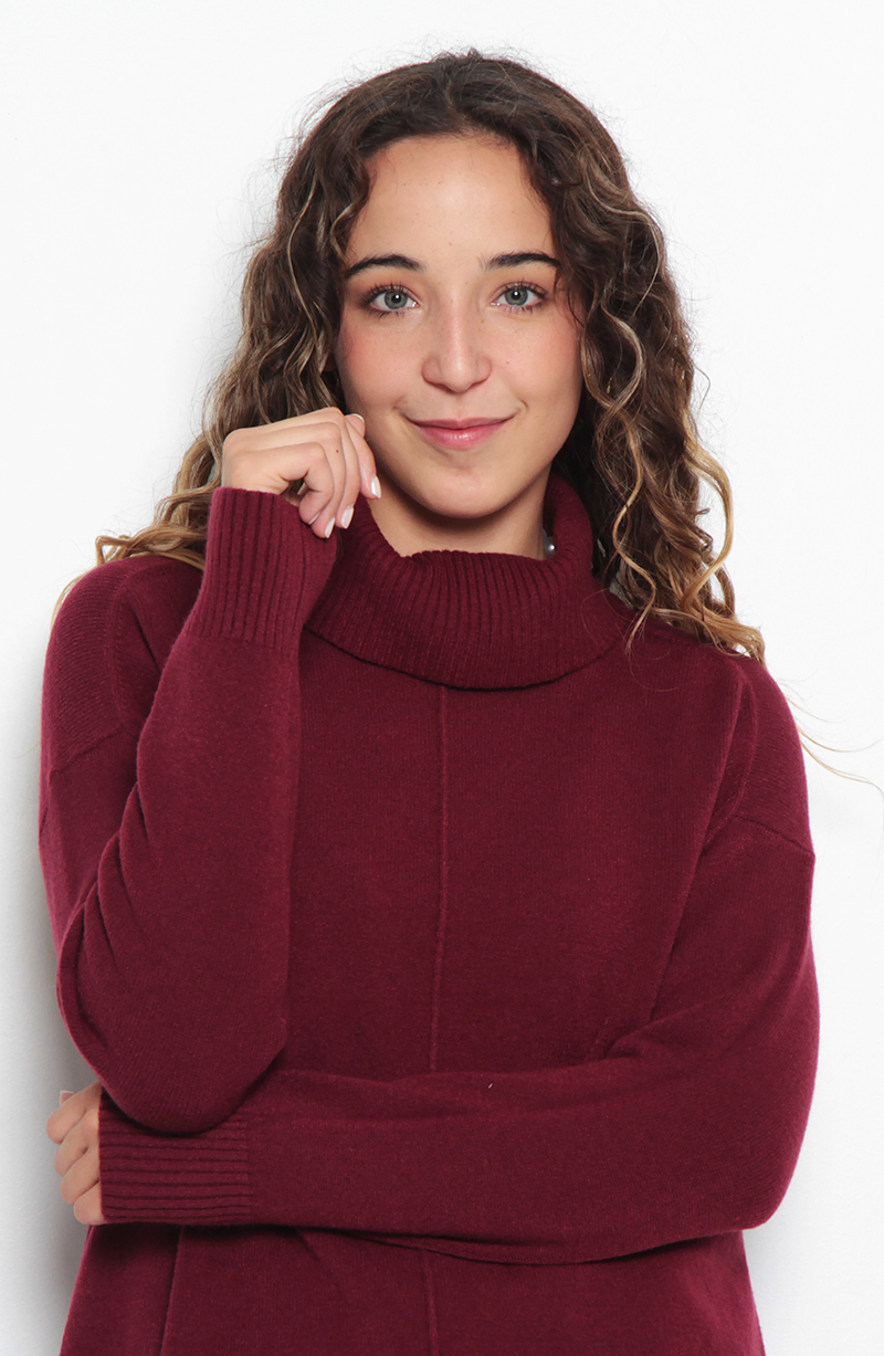 Sweater Manga Larga Cuello Alto hover