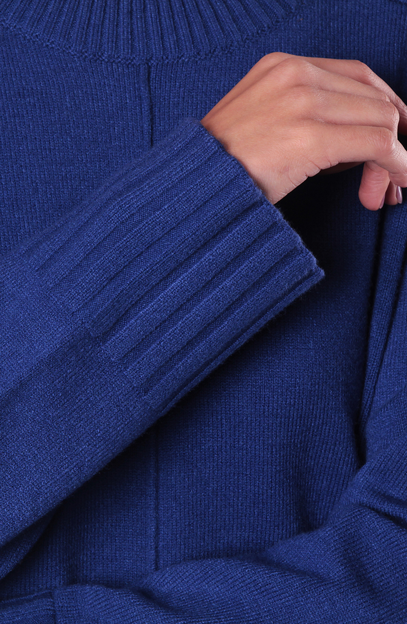 Sweater Manga Larga Escote Redondo Con Textura hover