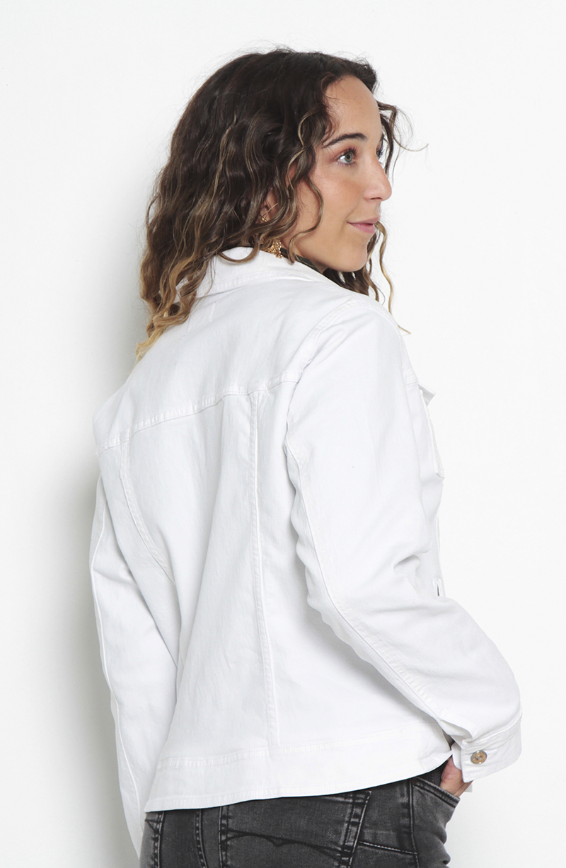 Chaqueta Denim Clasica Pretina Basica hover