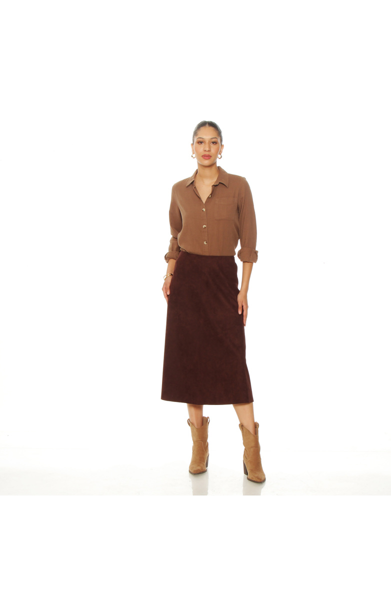 FALDA SUEDE A LA CINTURA