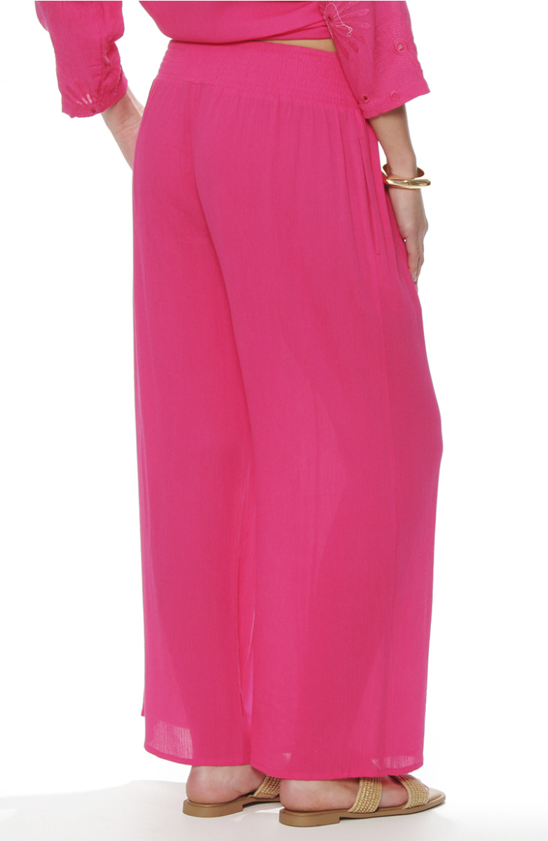 PANTALON WIDE LEG TIRO ALTO PRETINA ELASTICADA