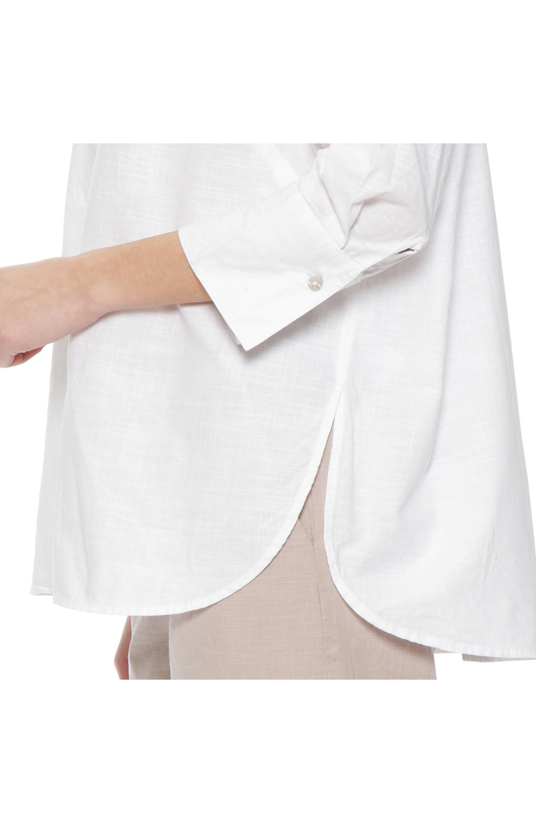 BLUSA MANGA LARGA LINO ABOTONADA EN DELANTERO