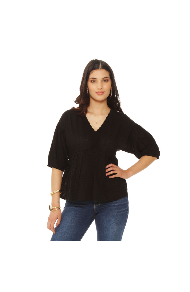 BLUSA MANGA CORTA BRODERY ESCOTE V