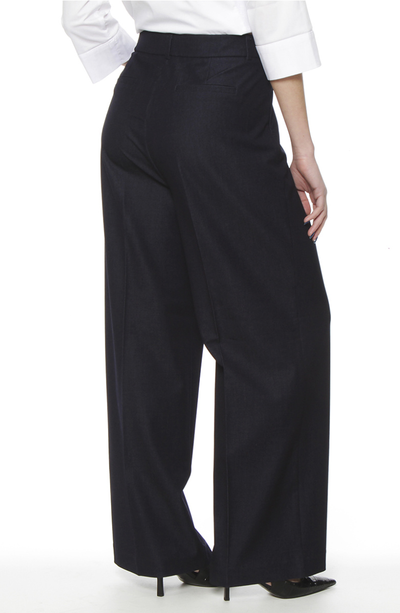 PANTALON RECTO TIRO ALTO PRETINA BASICA