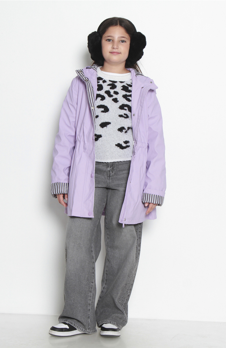 CHAQUETA IMPERMEABLE MANGA LARGA CON CAPUCHA NI?ITA