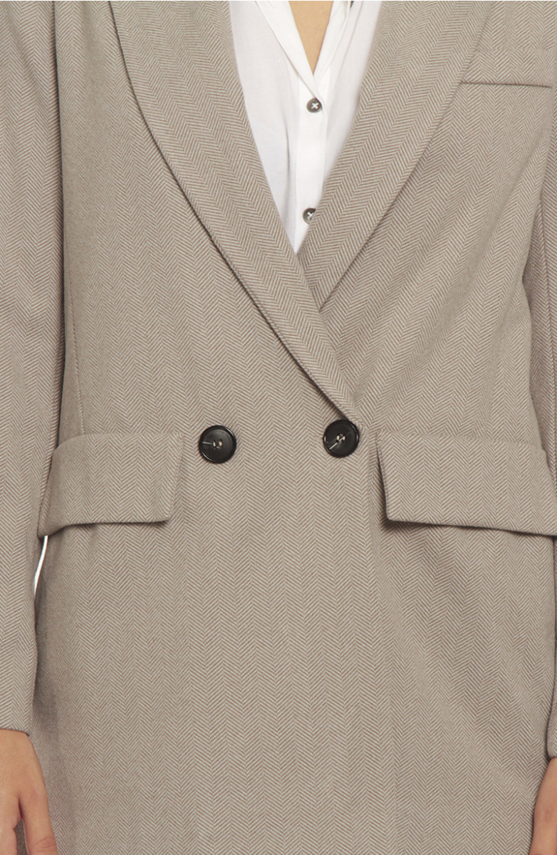 BLAZER MANGA LARGA  CON BOLSILLOS