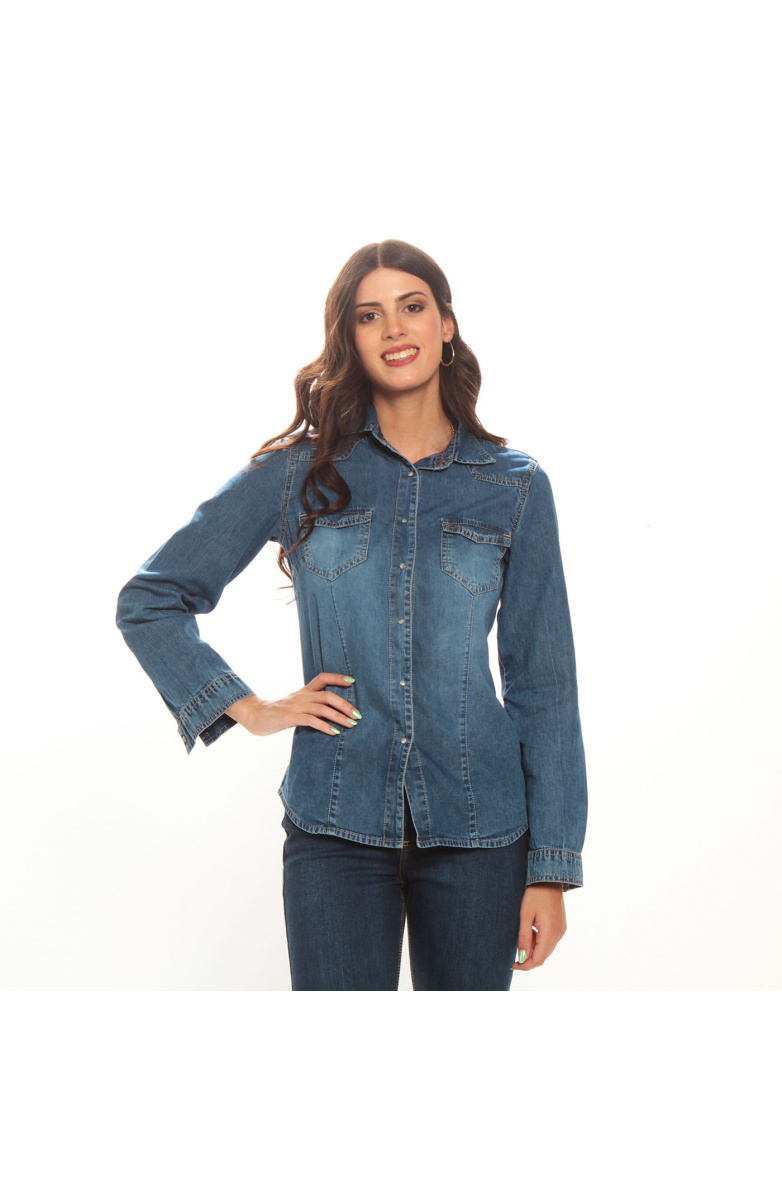 BLUSA  MANGA  LARGA DENIM