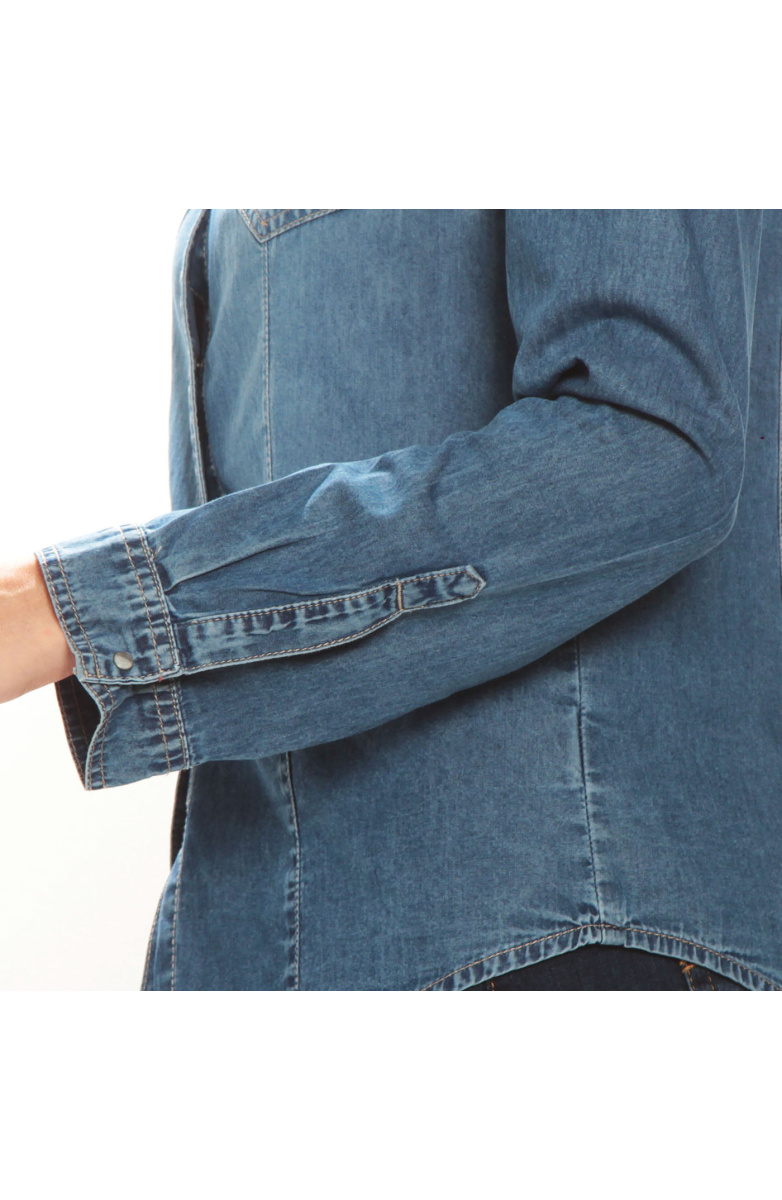 BLUSA  MANGA  LARGA DENIM