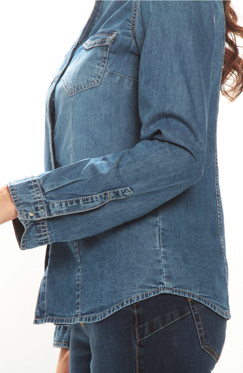 BLUSA  MANGA  LARGA DENIM