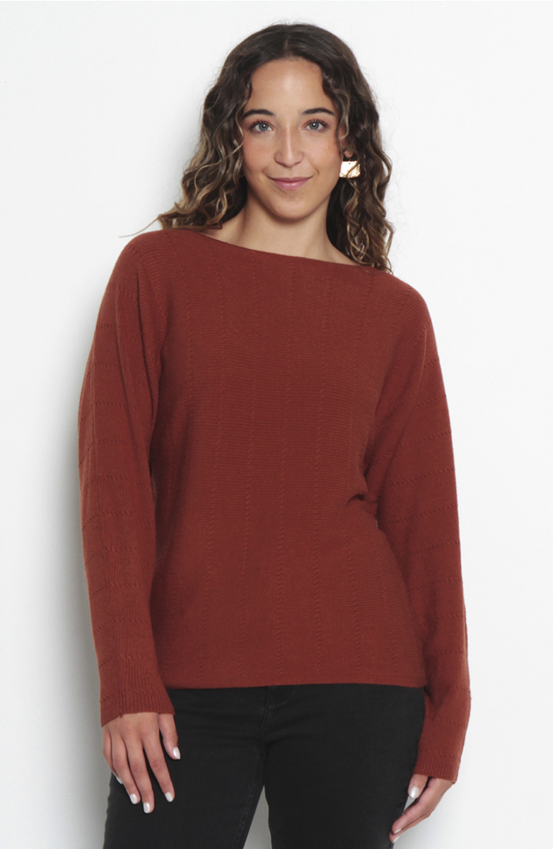 SWEATER CUELLO REDONDO MANGA KIMONO