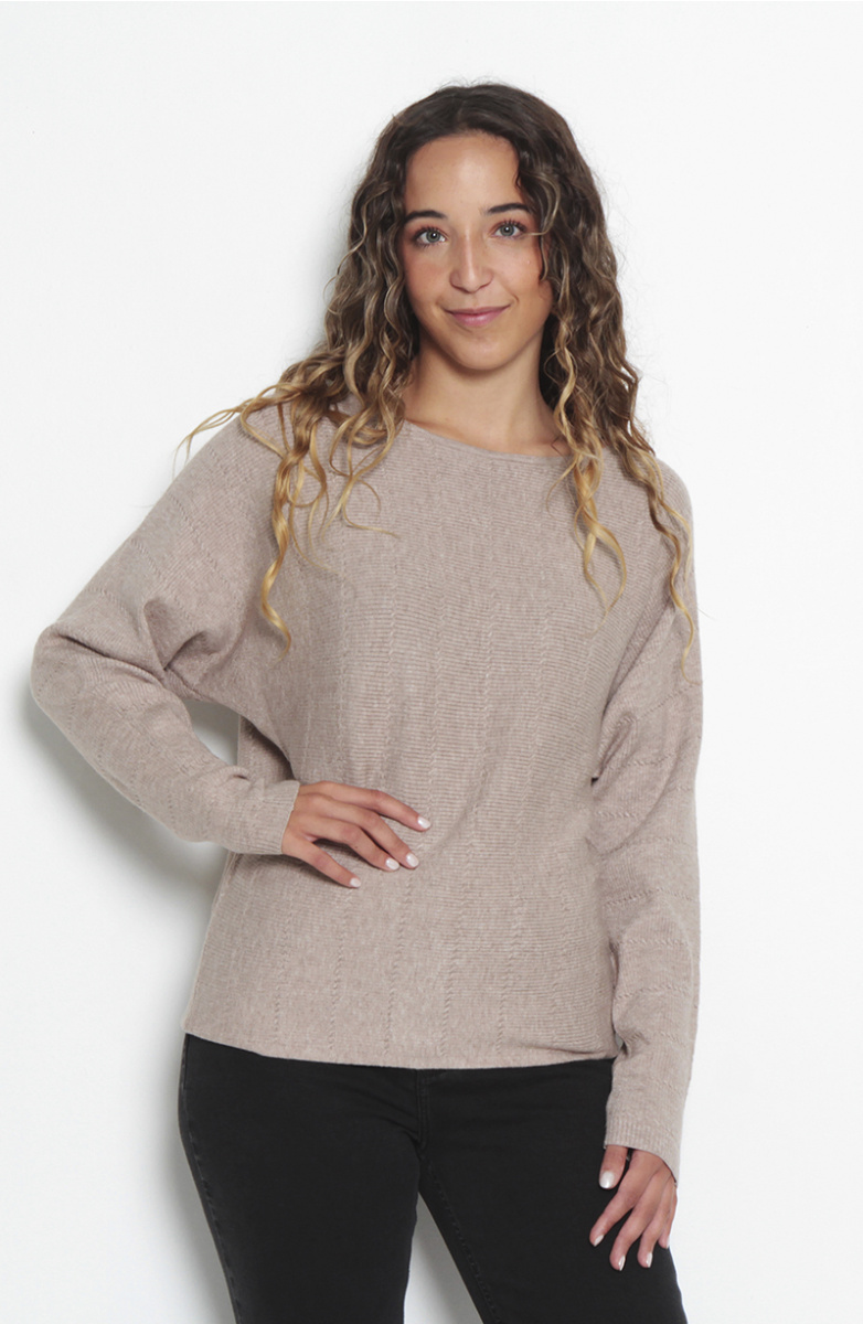 SWEATER CUELLO REDONDO MANGA KIMONO