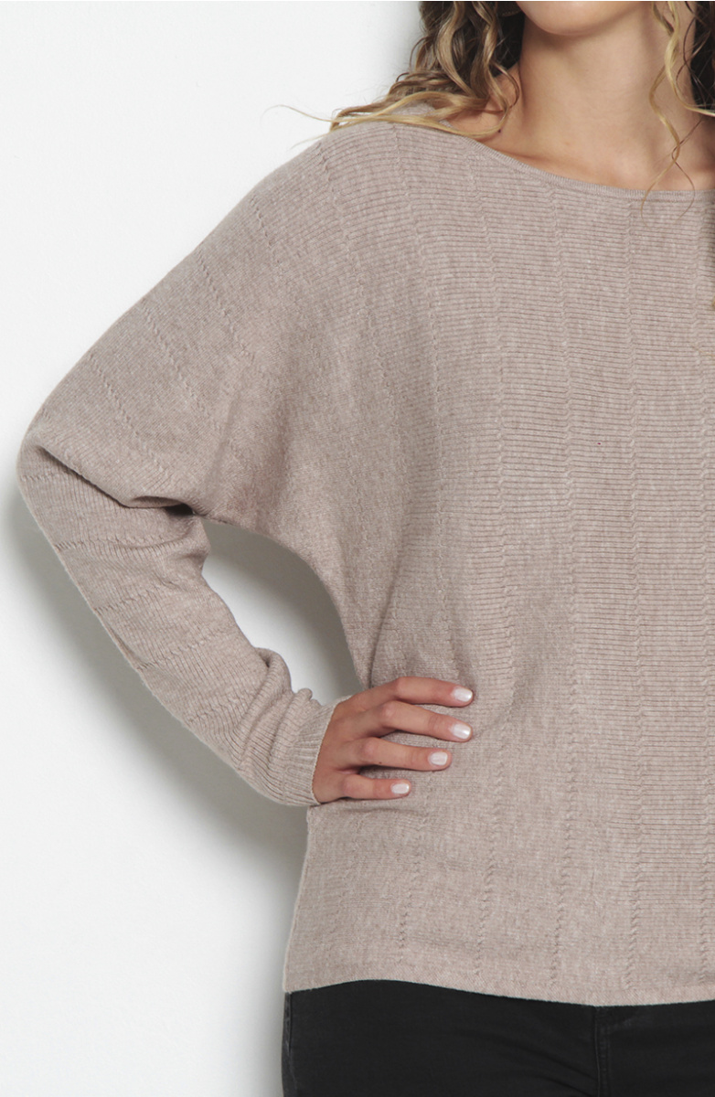 SWEATER CUELLO REDONDO MANGA KIMONO