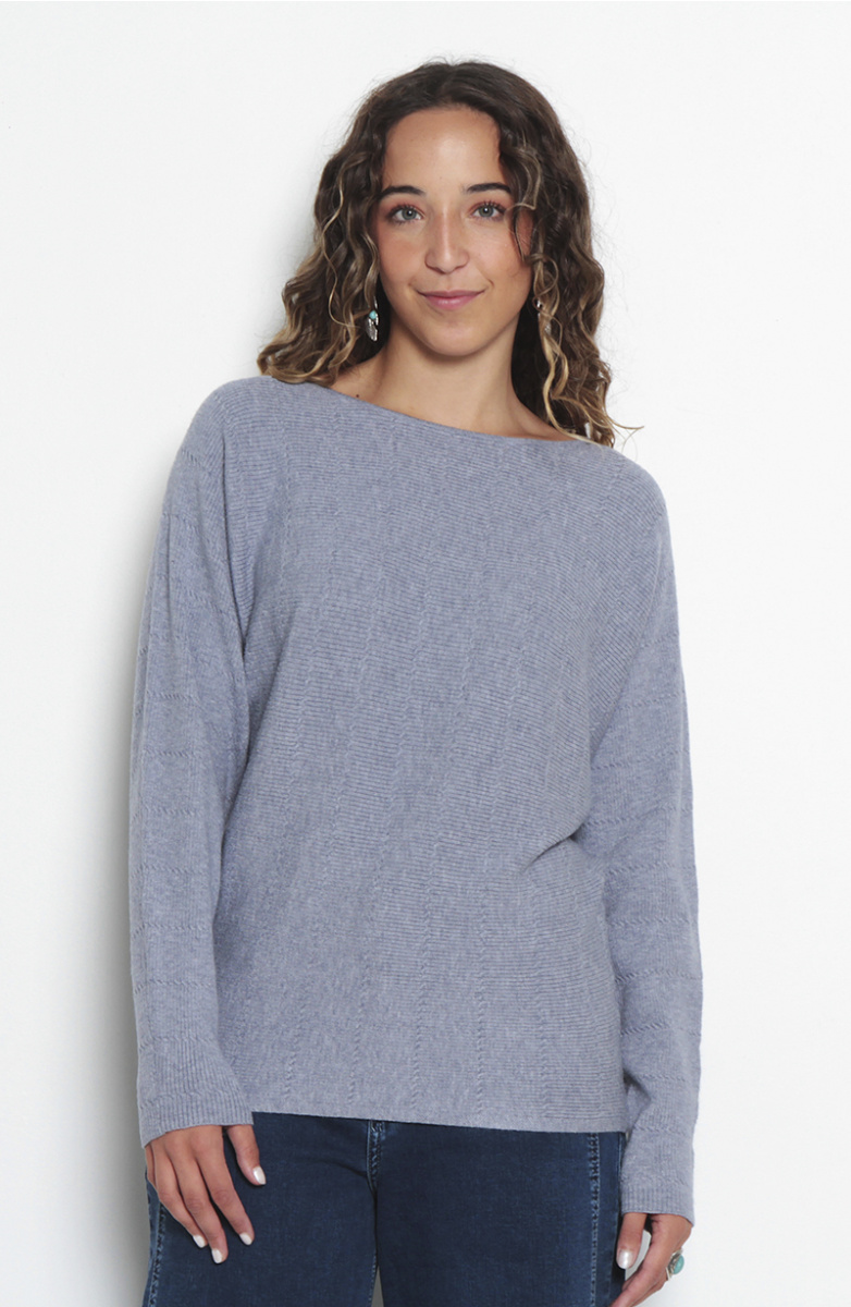 SWEATER CUELLO REDONDO MANGA KIMONO