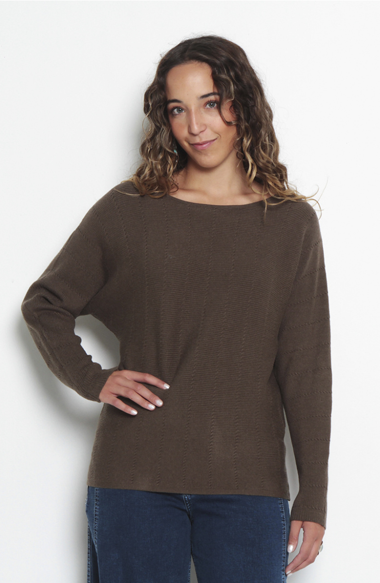 SWEATER CUELLO REDONDO MANGA KIMONO