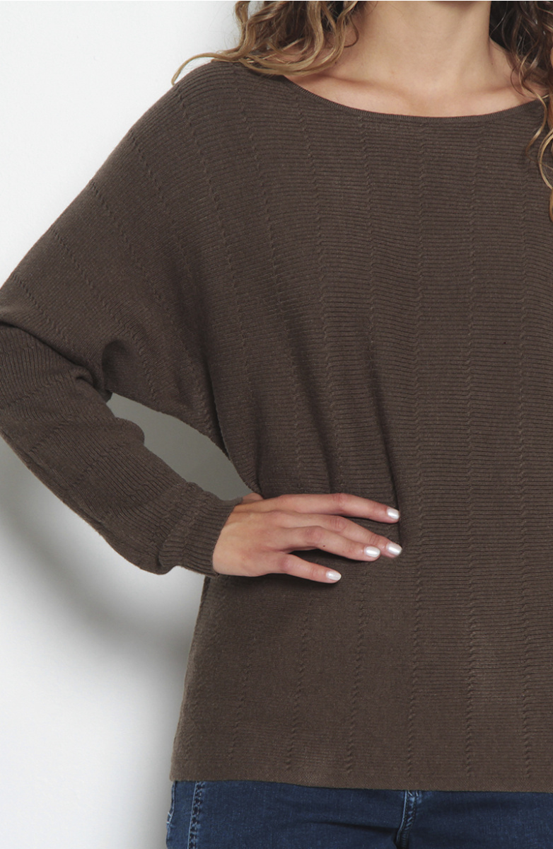 SWEATER CUELLO REDONDO MANGA KIMONO