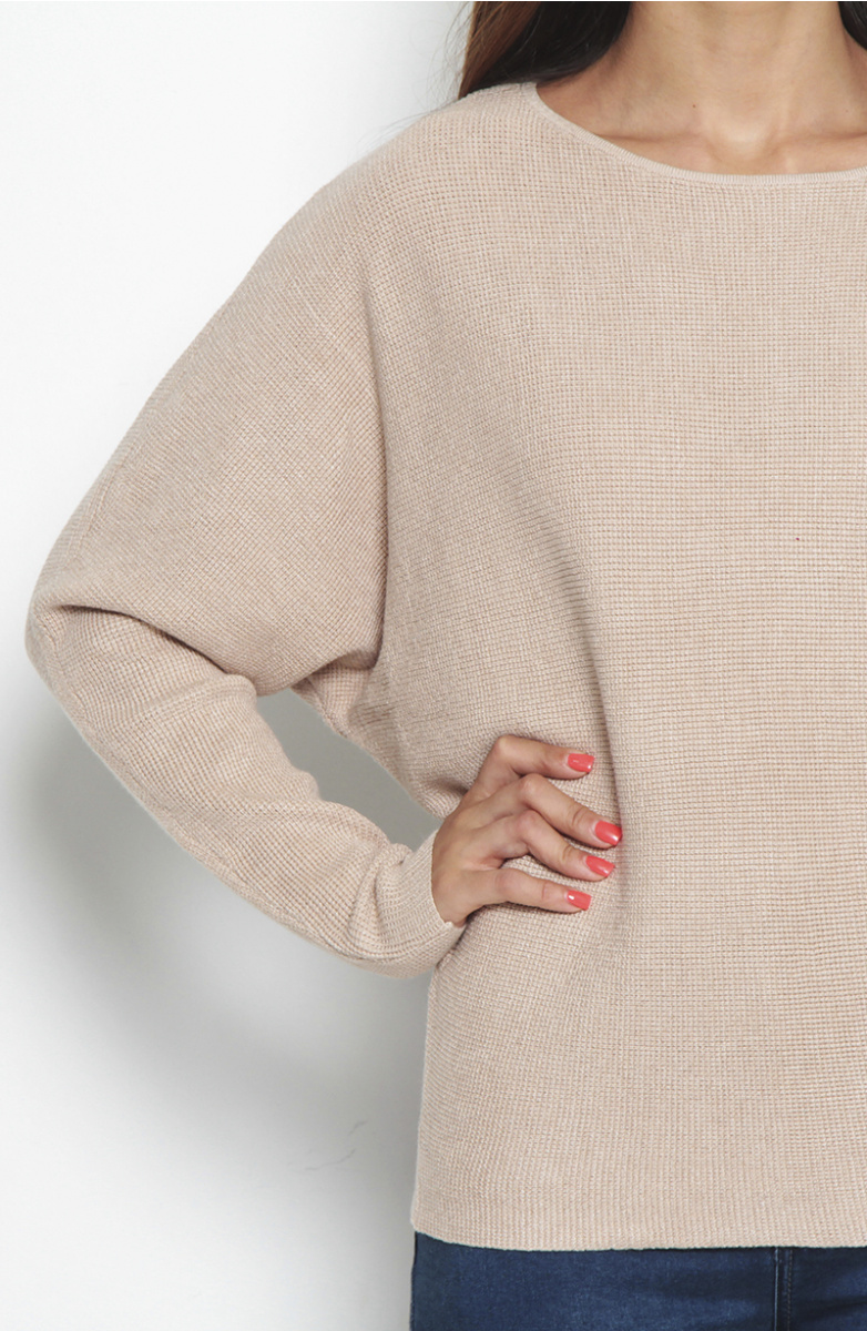 SWEATER MANGA LARGA  ESCOTE REDONDO