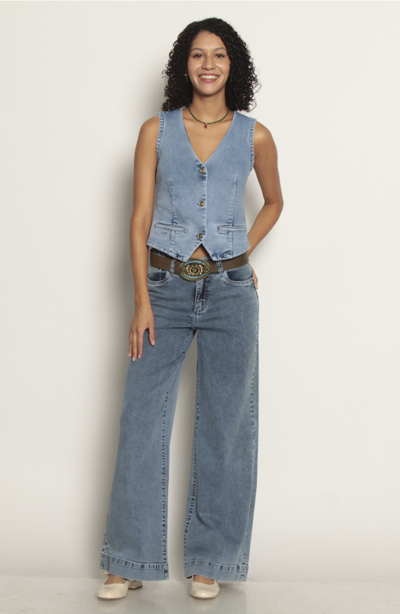 CHAQUETA VEST DENIM