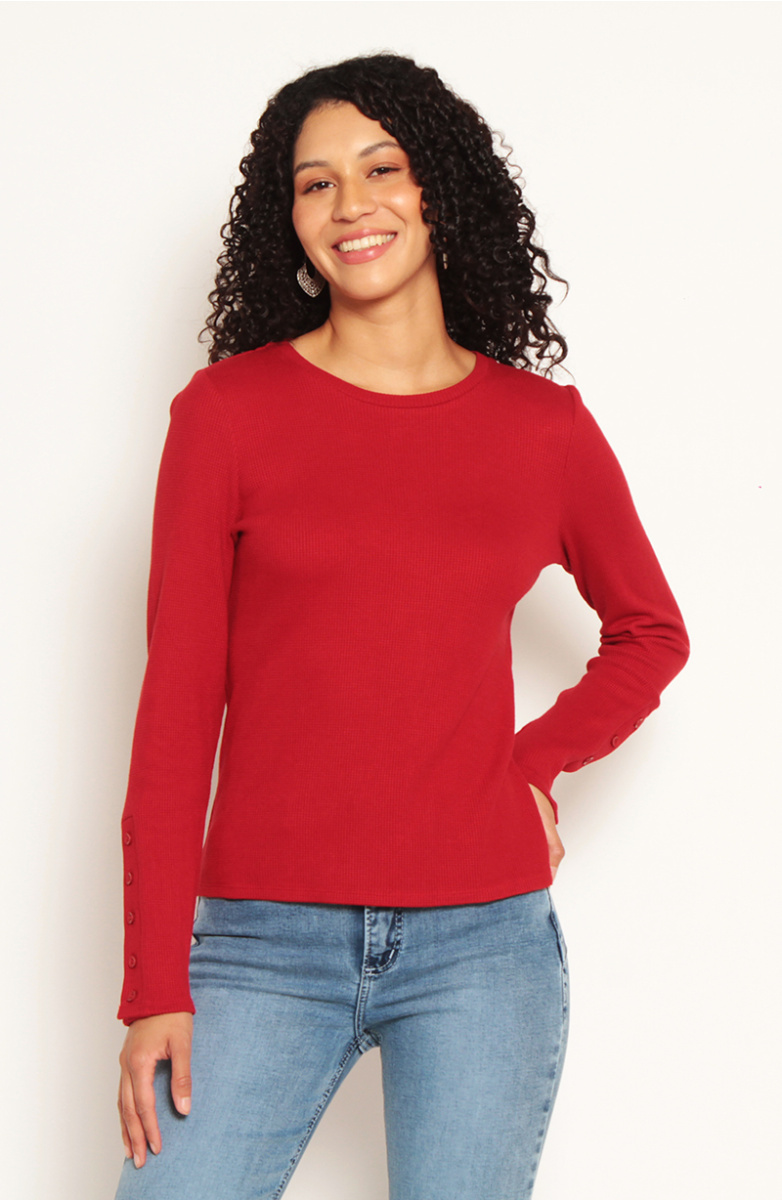 POLERA MANGA LARGA ESCOTE REDONDO