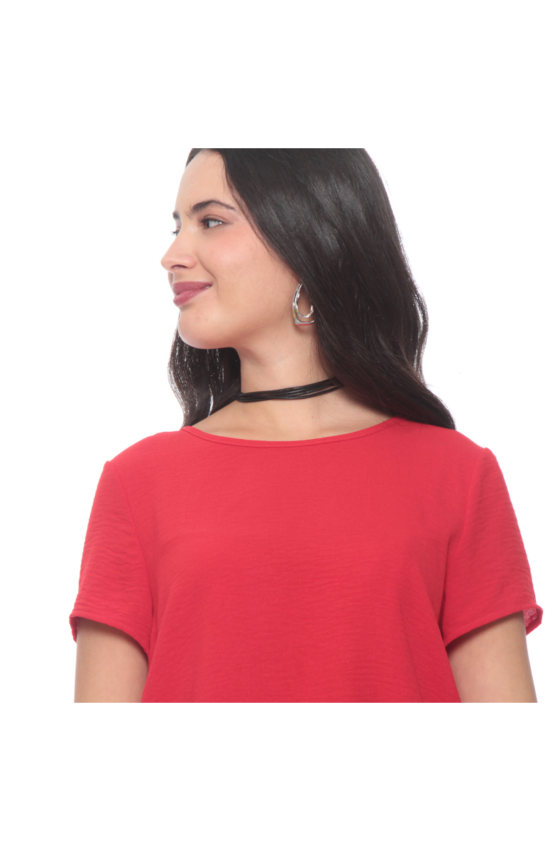 BLUSA MANGA CORTA ESCOTE REDONDO