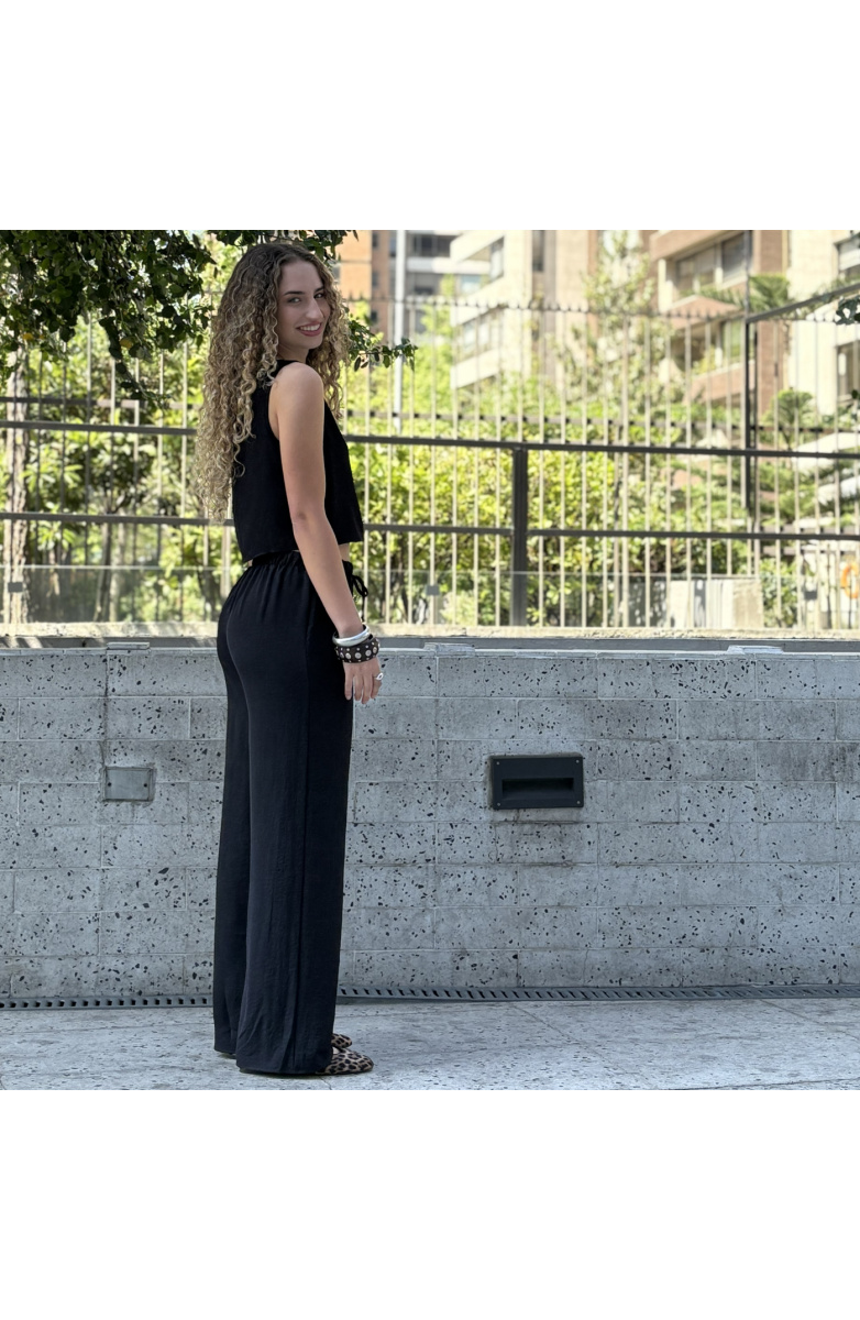 CONJUNTO VEST Y PAMNTALON SOLIDO