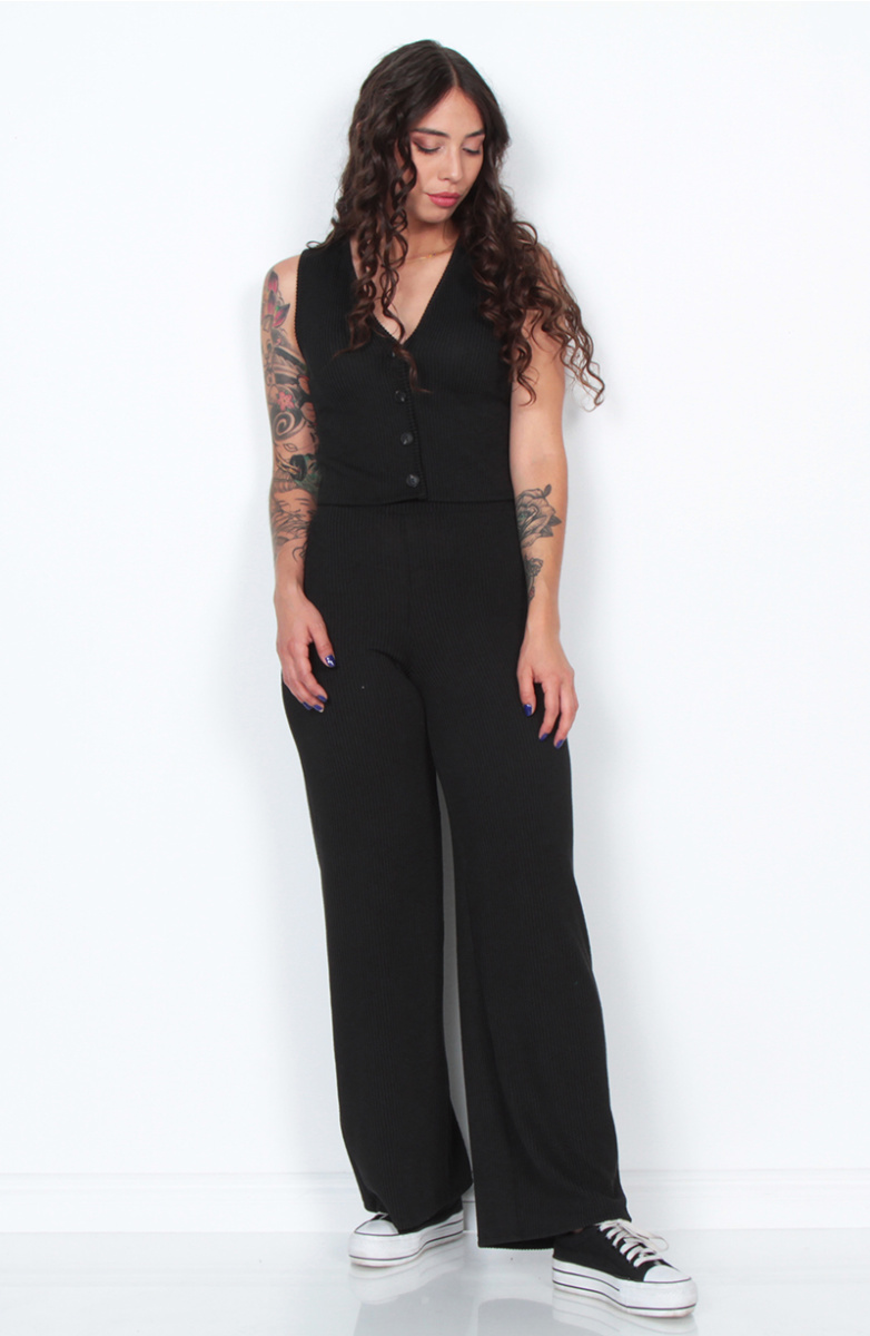 CONJUNTO VEST Y PANTALON SOLIDO