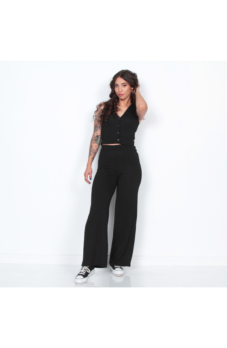CONJUNTO VEST Y PANTALON SOLIDO