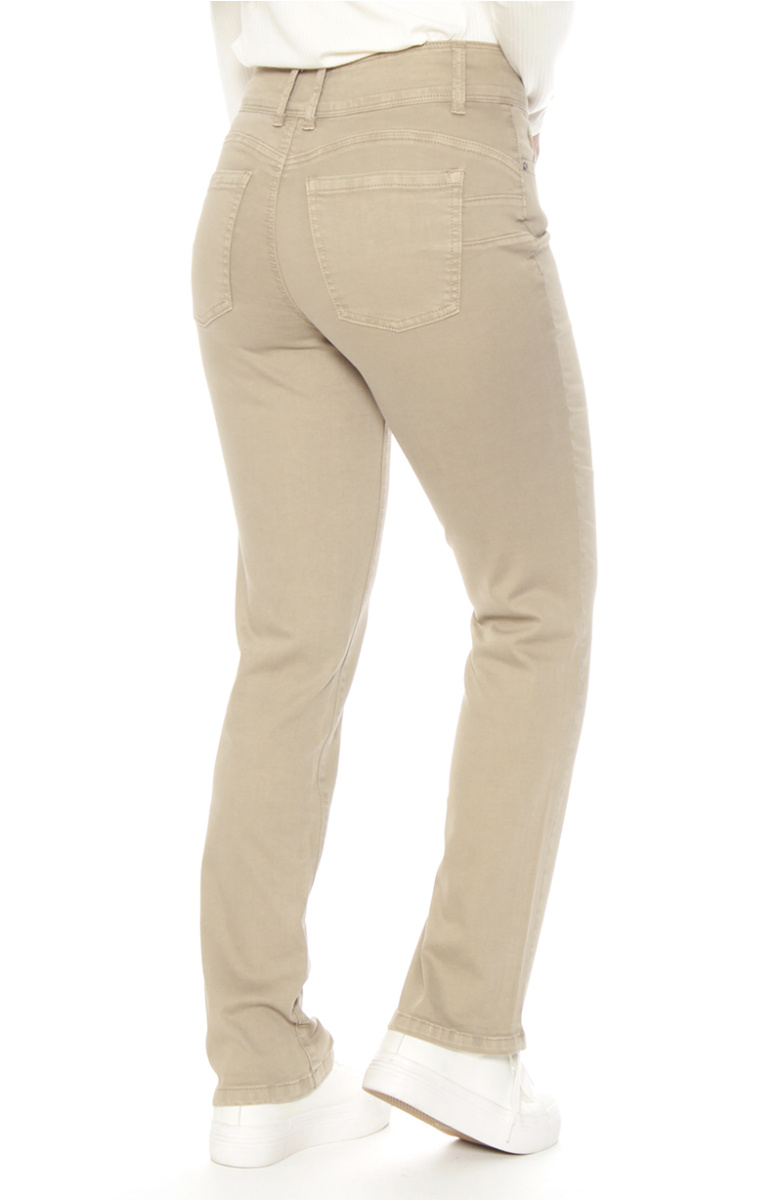 PANTALON RECTO TIRO ALTO PRETINA 2 BOTONES PUSH UP
