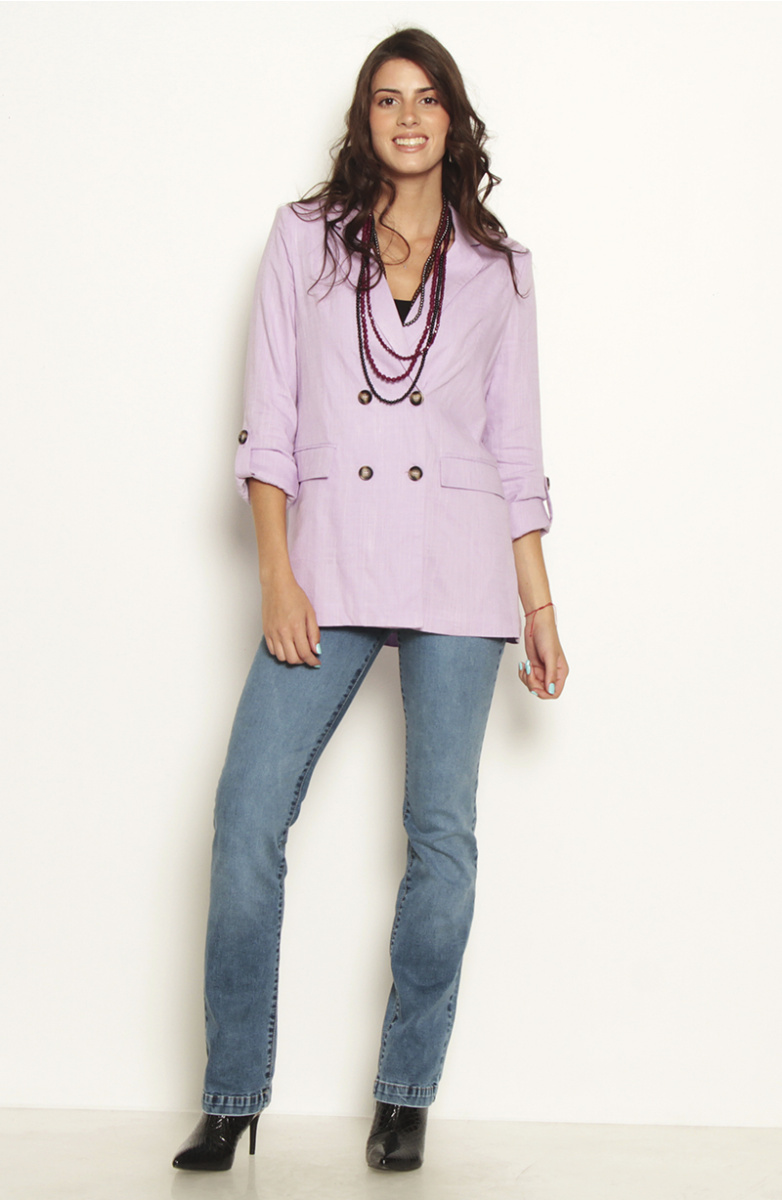 BLAZER MANGA LARGA CON BOLSILLO