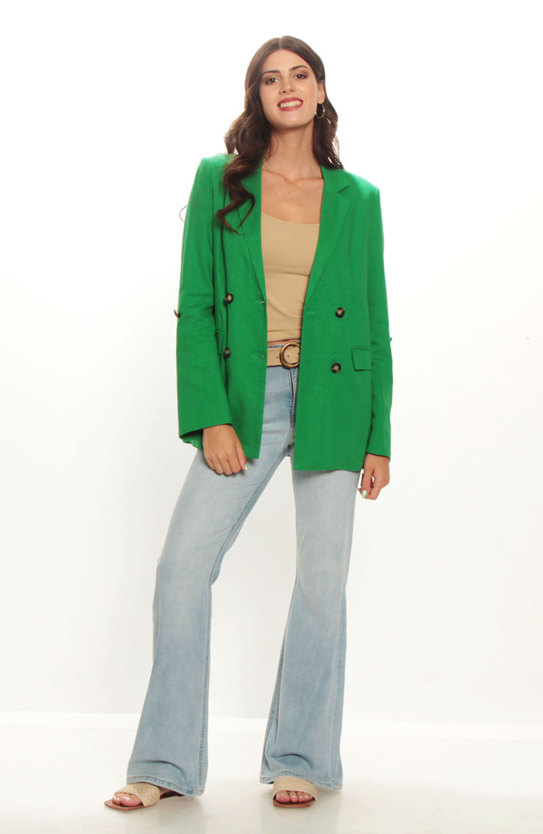 BLAZER MANGA LARGA CON BOLSILLO
