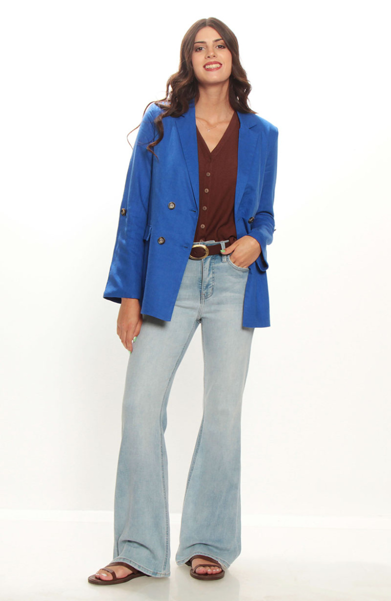 BLAZER MANGA LARGA CON BOLSILLO