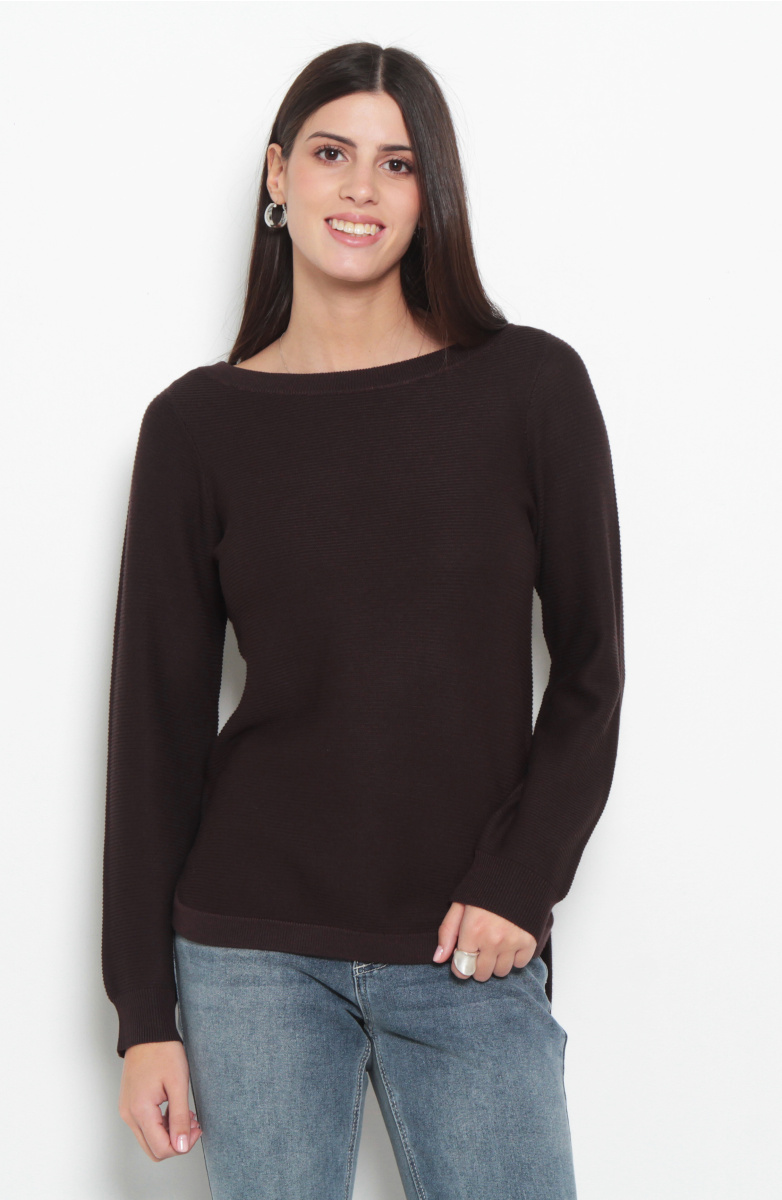SWEATER MANGA LARGA ESCOTE REDONDO