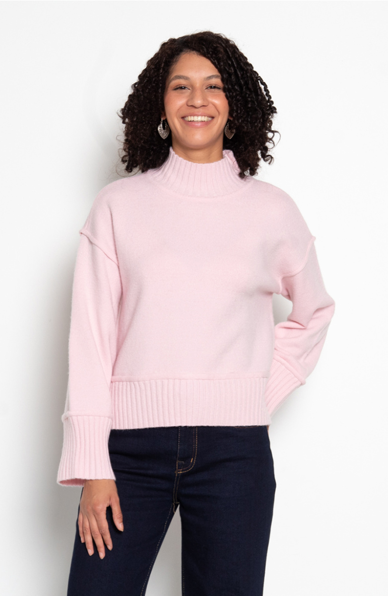 SWEATER MANGA LARGA CUELLO ALTO