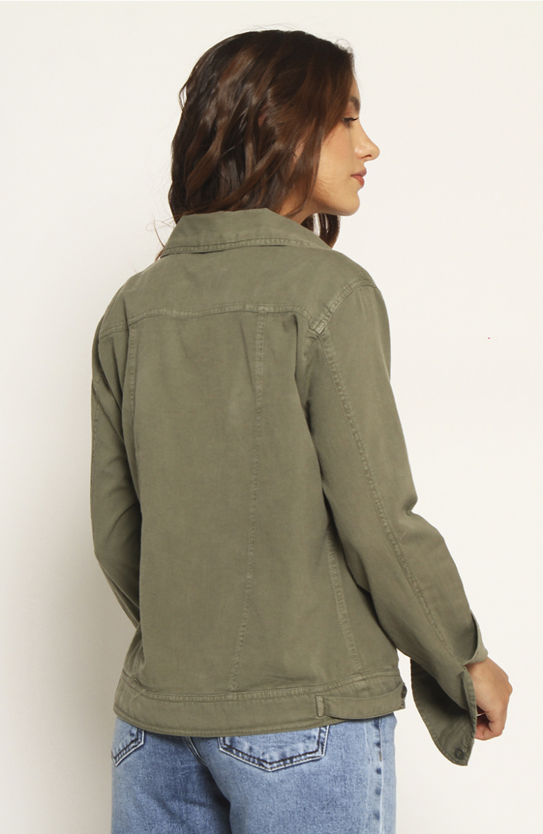 CHAQUETA MANGA LARGA LINO