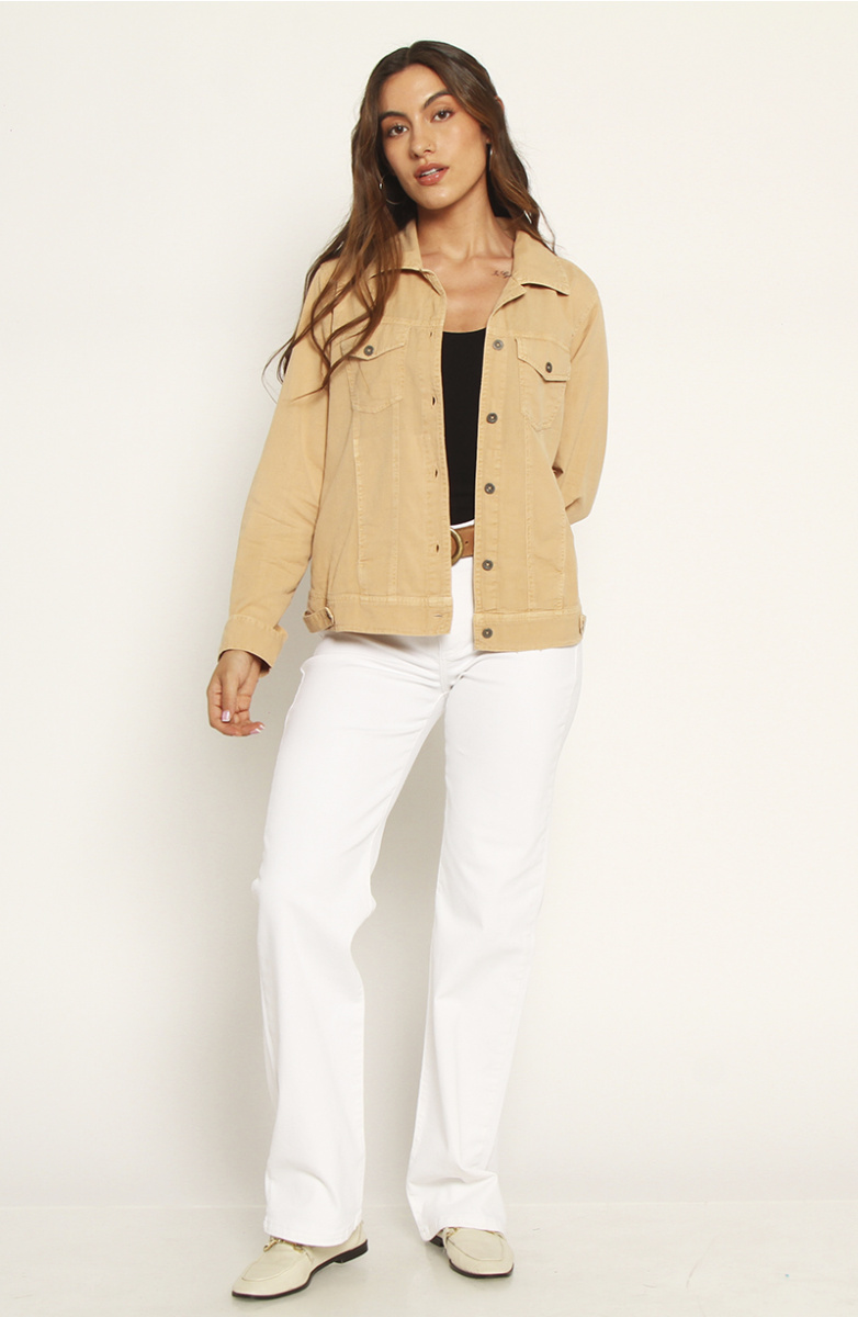 CHAQUETA MANGA LARGA LINO