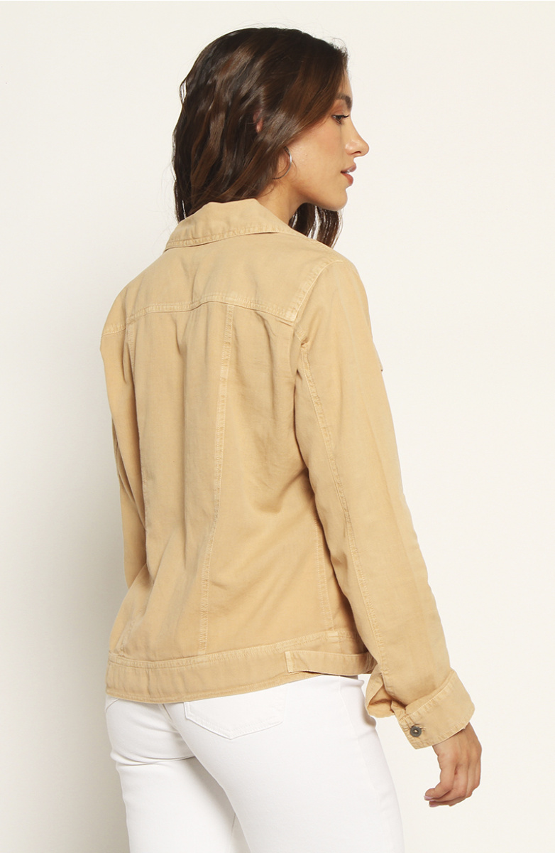CHAQUETA MANGA LARGA LINO
