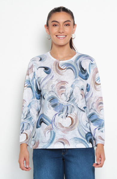 POLERA MANGA 3/4 SUBLIMADO ESCOTE REDONDO